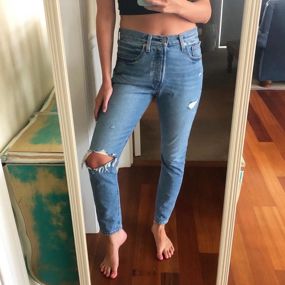 Levi’s 501 high waisted jeans